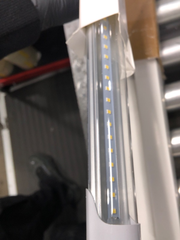 Photo 3 of 2FT LED Tube Light, T8 T10 Type B LED Light Bulb, 1120LM High Bright, 24 Inch F20T12 Fluorescent Replacement, Ballast Bypass, 8W(20W Equiv), 5000K Daylight, Double Ended Power, Clear Cover (4 Pack)