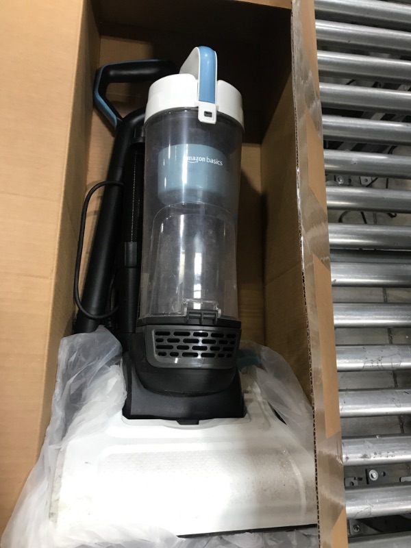 Photo 1 of Amazon Basics Upright Bagless Lightweight Vacuum Cleaner, White