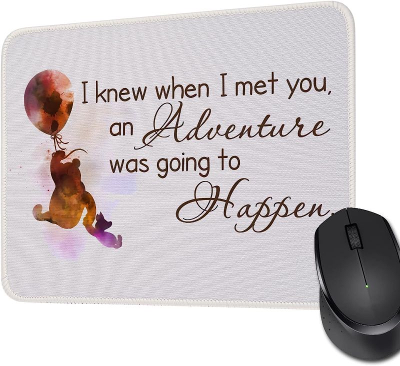 Photo 1 of Eeyore Pooh Bear Mouse Pad Cartoon Animation Gifts Non-Slip Rubber Base Decorative Mouse Pad TV Movie Fans Gifts Friendship Gifts(Pooh Bear 1)
