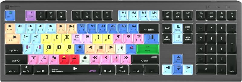 Photo 1 of Editors Keys Avid Pro Tools Keyboard for Mac | Fully Backlit Mac Shortcut Keyboard | Genuine