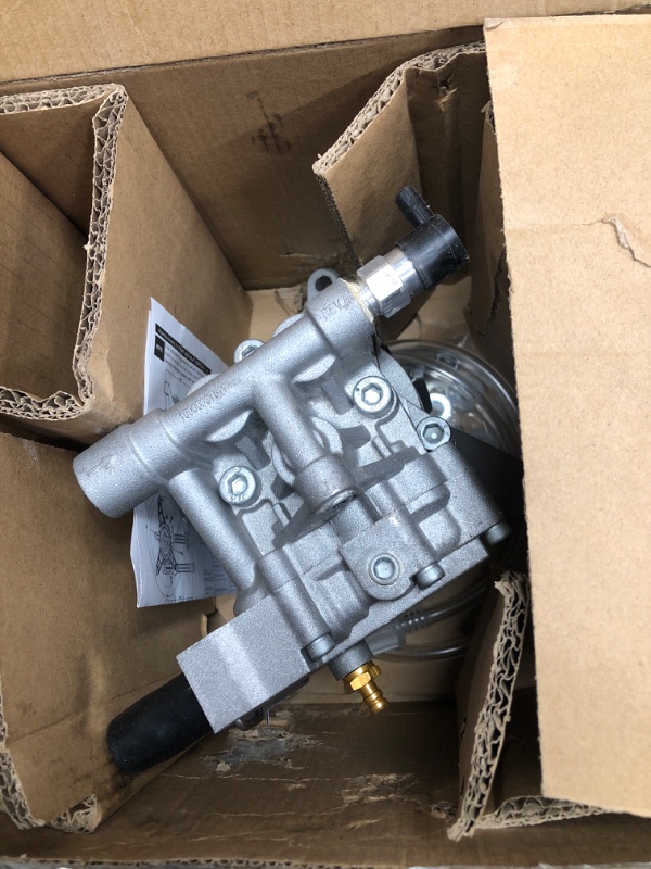 Photo 2 of YAMATIC 7/8" Shaft Vertical Pressure Washer Pump, 2600-3000 PSI @2.5 GPM OEM & Replacement Pump for Power Washer, Replacement with Troybilt, Briggs&Stratton, Craftsman, AR, Honda Front Inlet/Outlet