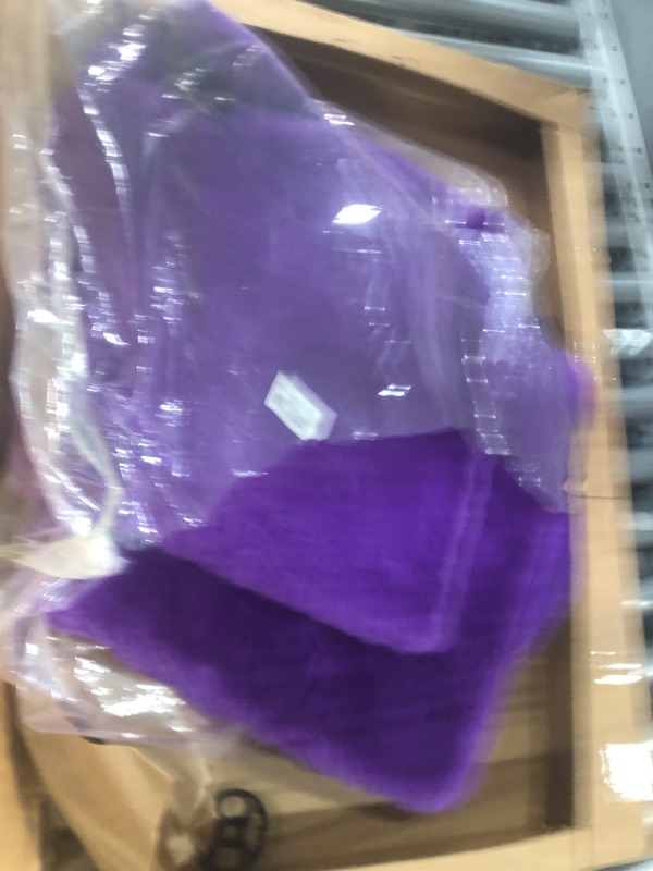 Photo 1 of QINU 3 Pcs/Set Auto Seat Covers Soft Plush Car Seat Cover Universal Fit Vehicle Seat Cover Warm Bottom Covers Protectors with Non-Slip Backing (Purple)