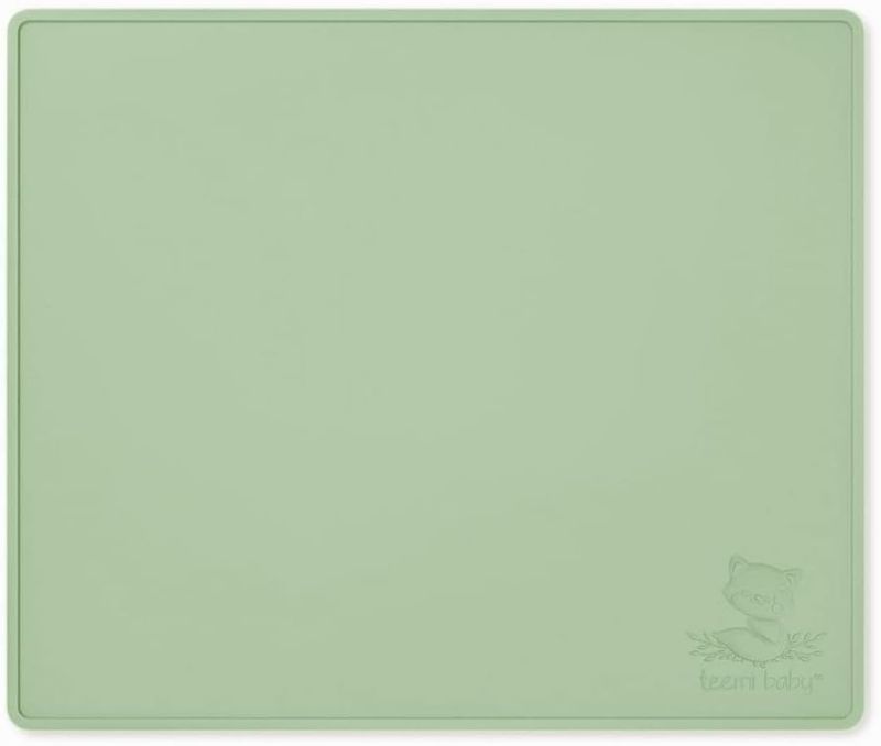 Photo 1 of baby Silicone Placemat for Kids | BPA-Free Non-Spill Design (Forest)