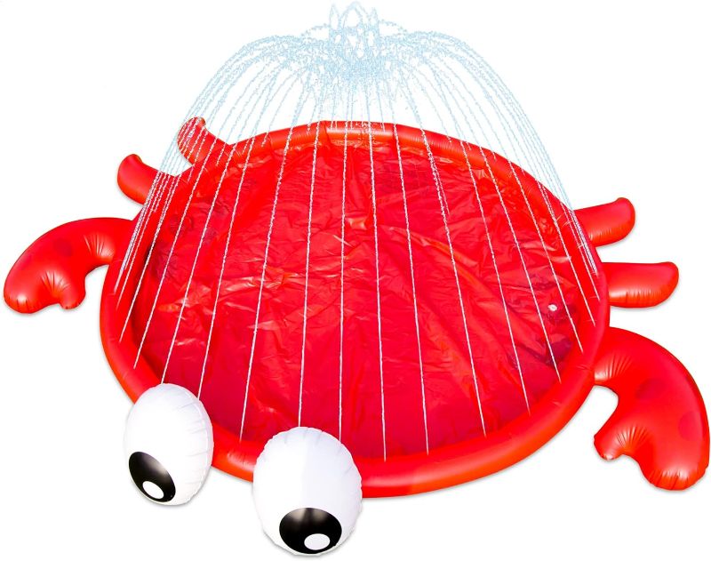 Photo 1 of BigMouth Crab Splash Pad - Inline, Red, Large
