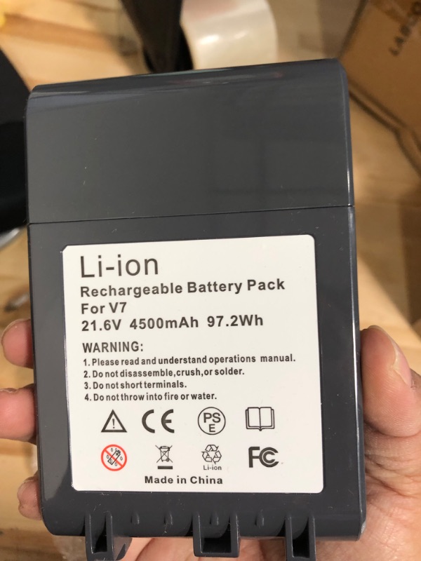 Photo 2 of HYGAMOCC Upgraded 4500mAh Replacement Battery Double Compatible with Dyson V8 V7 Lithium Battery, Fit for Dyson V8/V7 Animal V8/V7 Absolute V8/V7 Fluffy V8/V7 Motorhead Cordless Stick Vacuum Cleaner