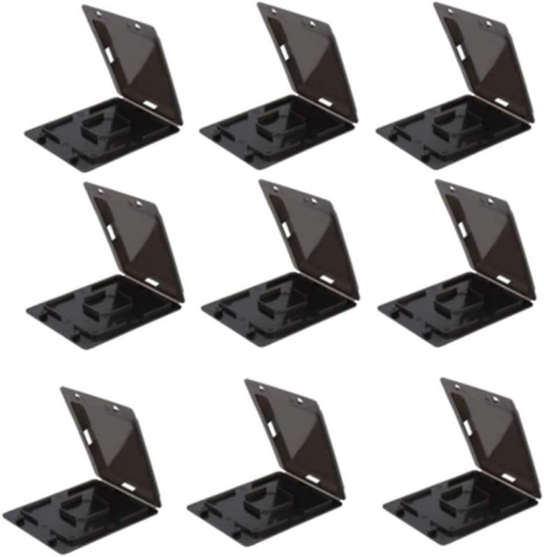 Photo 1 of 9 Pcs Beekeeping Beehive Collector Durable Plastic Beehive Lid Hive Cover Case (Black)