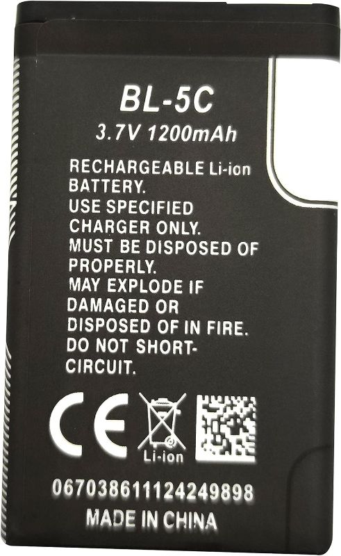 Photo 1 of Svenirven BL-5C Battery, BL5C Rechargeable Battery for Nokia Portable Radio with Current Protection 1 Pcs