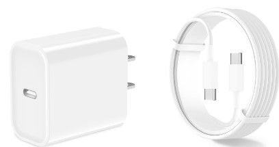 Photo 1 of ?MFi Certified?iPhone 15 Charger Fast Charging, Stuffcool 2Pack 20W USB-C Power Type-C Wall Charger Block+10FT Long USB-C to USB-C Cord for iPhone 15/15 Plus/15 Pro/15 Pro Max/iPad Pro/Air/Mini/AirPod White