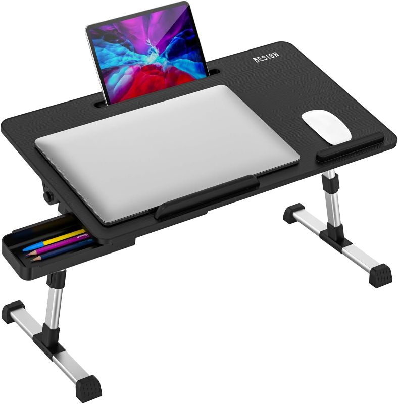 Photo 1 of Besign LT06 Pro Adjustable Laptop Table [Large Size], Portable Standing Bed Desk, Foldable Sofa Breakfast Tray, Notebook Computer Stand for Reading and...
