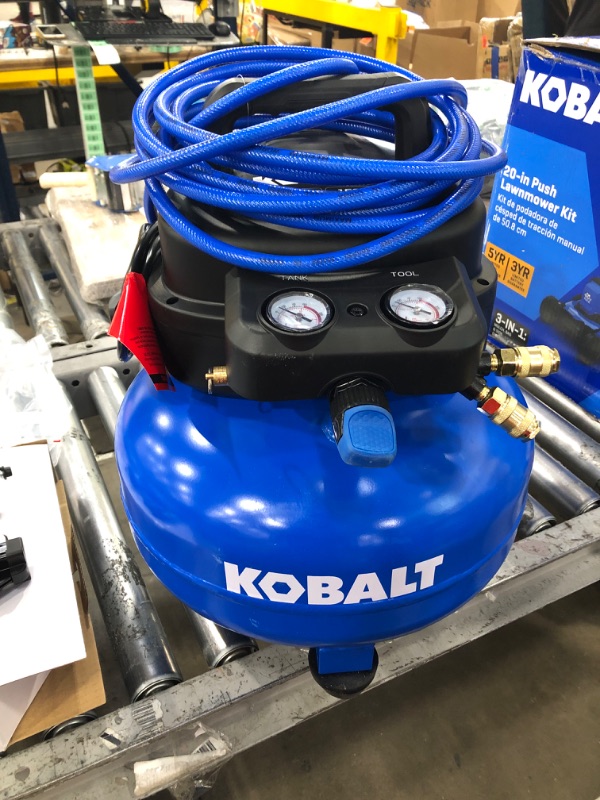 Photo 2 of Kobalt with 3 Nailers 6-Gallons Air Compressor with Accessories kobalt # #1101138