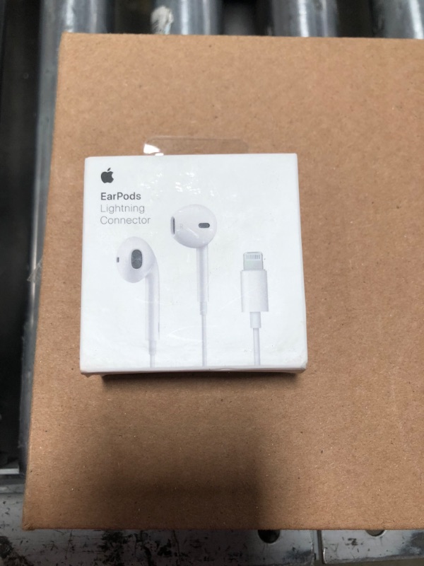 Photo 2 of Apple EarPods Headphones with Lightning Connector, Wired Ear Buds for iPhone with Built-in Remote to Control Music, Phone Calls, and Volume
