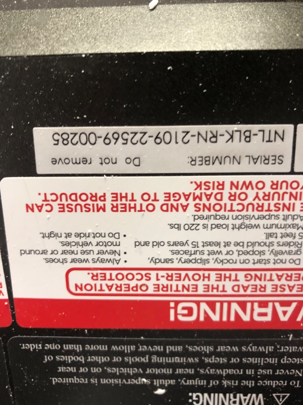 Photo 3 of [READ NOTES]
HOVER-1™ NIGHT OWL E-SCOOTER
