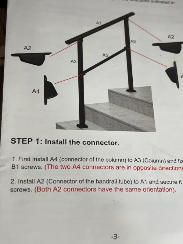 Photo 2 of 3-STEP HANDRAIL 