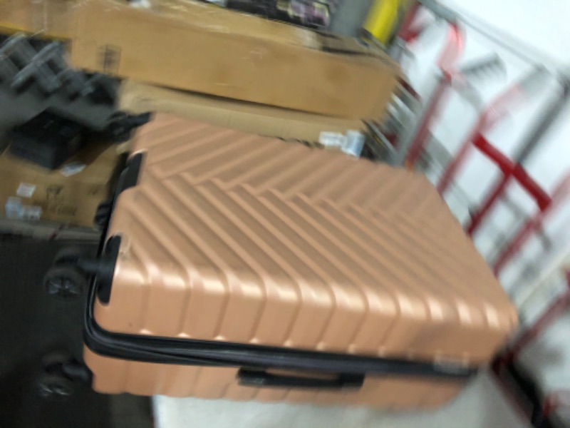 Photo 4 of [READ NOTES]
Kenneth Cole REACTION Women's Madison Square Hardside Chevron Expandable Luggage, Rose Gold, 2-Piece Set (20" & 28") 2-Piece Set (20" & 28") Rose Gold
