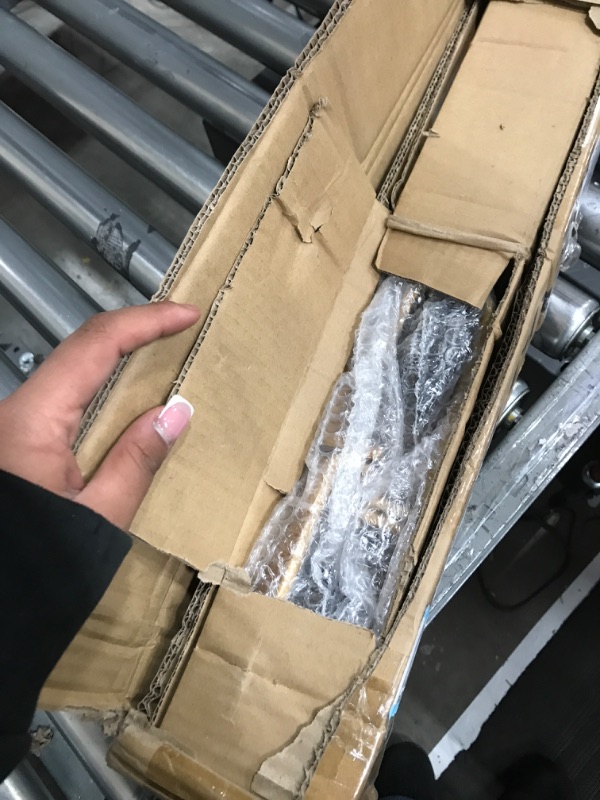 Photo 1 of DIYHD 75-1/2" Golden Bifold Sliding Barn Door Rolling Hardware,Front Mount Kit for 4 Doors,Fit Door Width 18",(No Door) 75-1/2" track for 4 doors Gold