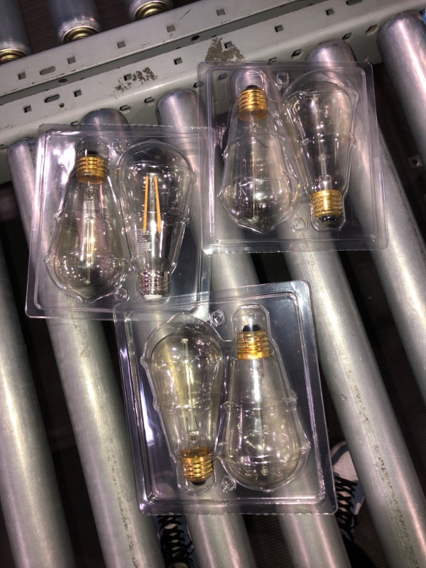 Photo 2 of (NON-REFUNDABLE) Sunco Lighting Vintage LED Edison Bulbs 60W Equivalent 8.5W 800LM Dimmable ST64 Filament 3000K Warm White E26 Medium Base Light Bulbs High Brightness Clear Glass Waterproof UL Energy Star 6 Pack 3000k Warm White 6 Count (Pack of 1)