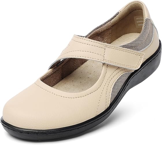 Photo 2 of FUDYNMALC Sandals for Women Orthopedic Shoes: Comfortable Dressy Womens Wedge Sandal Summer Walking Wedges - Casual Platform Sandals with Adjustable Hook Loop 10 White