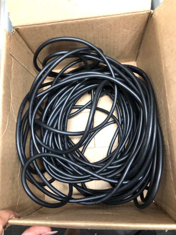 Photo 2 of GearIT 16/2 Speaker Wire (500 Feet) 16AWG Gauge - Outdoor Direct Burial in Ground/in Wall / CL3 CL2 Rated / 2 Conductors - OFC Oxygen-Free Copper, Black 500ft