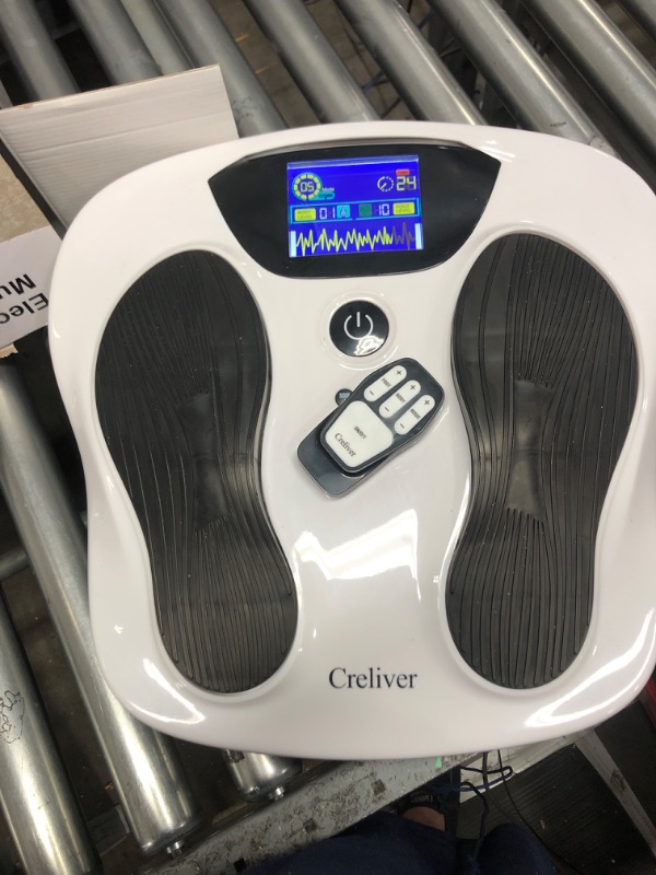 Photo 2 of CRELIVER Foot Circulation Plus EMS & TENS Foot Nerve Muscle Massager, Electric Foot Stimulator Improves Circulation, Feet Legs Circulation Machine Relieves Body Pains, Neuropathy (FSA or HSA Eligible)
