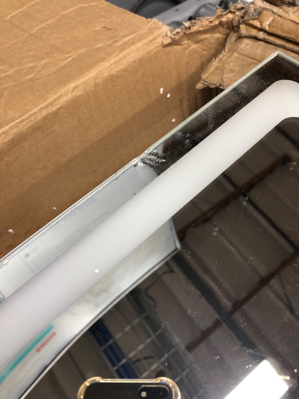 Photo 1 of HNEBC LED Mirror Jewelry Cabinet Standing, Lockable Jewelry Armoire Organizer Full Length Mirror with Storage, Adjustable Lights Jewelry Mirror for Women's Christmas Gifts (B-White)