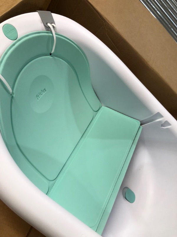 Photo 4 of 4-in-1 Grow-with-Me Bath Tub by Frida Baby Transforms Infant Bathtub to Toddler Bath Seat with Backrest for Assisted Sitting in Tub