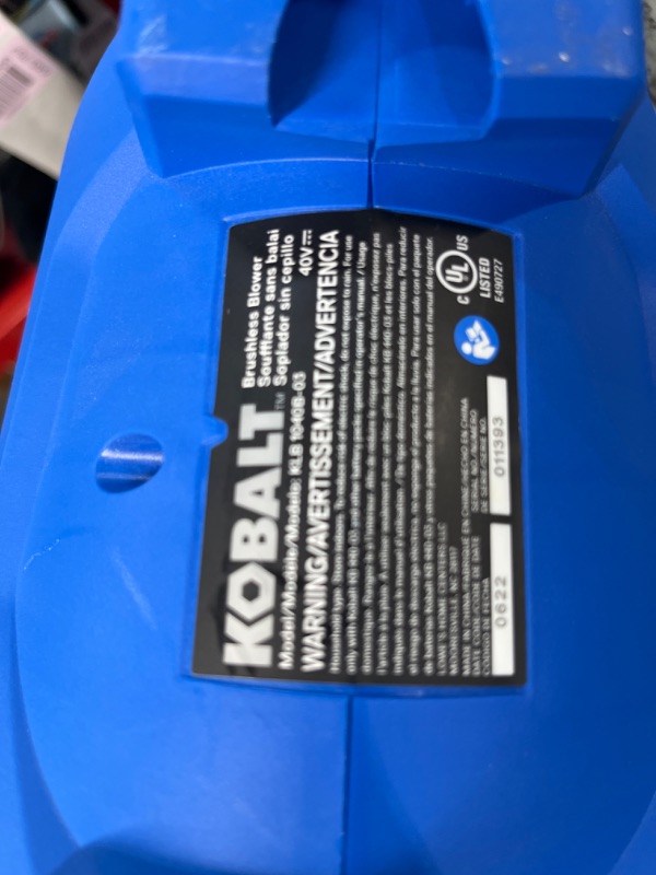 Photo 4 of NO BATTERY*KOBALT AIR BLOWER