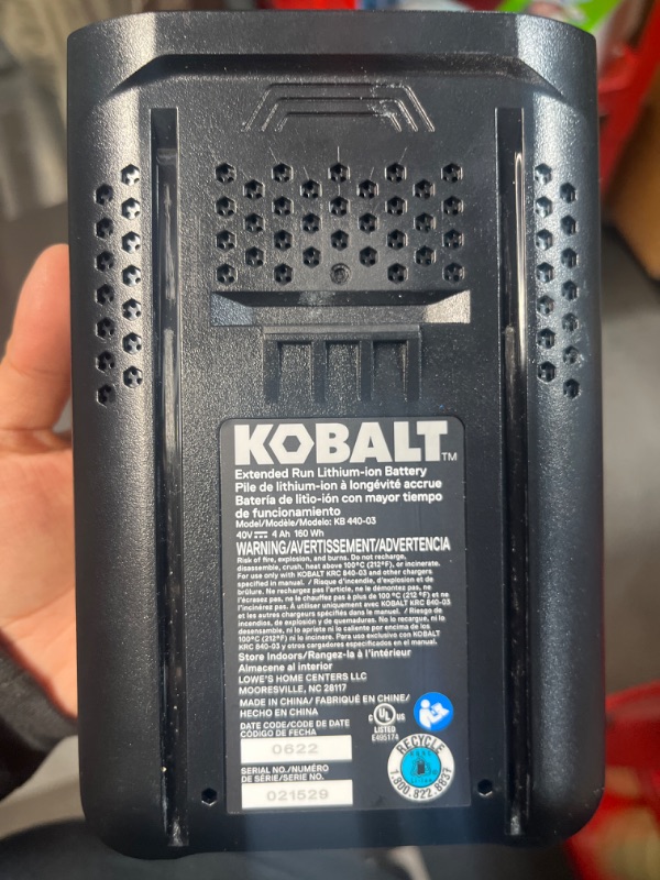 Photo 2 of KOBALT BATTERY 