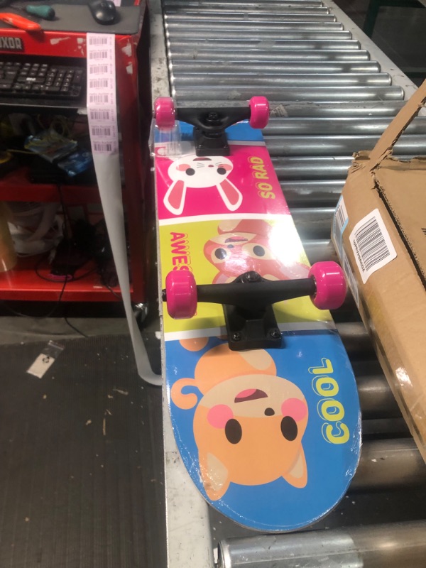 Photo 4 of Adopt Me 31" Skateboard. Great for Kids and Teens Cruiser Skateboard with ABEC 5 Bearings, Durable Deck, Smooth Wheels