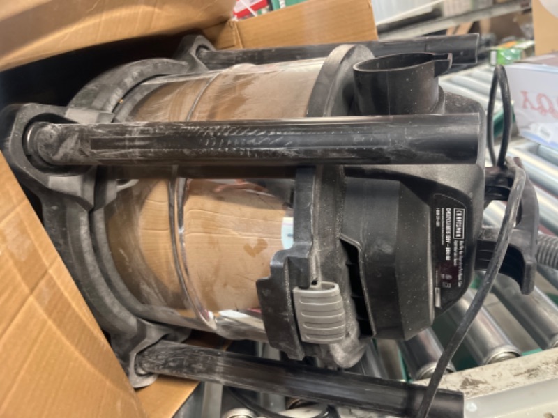 Photo 3 of ***HEAVILY USED AND DIRTY - POWERS ON - LIKELY MISSING ACCESSORIES***
Craftsman 5-Gallon Corded Cordless Portable Wet Dry Shop Vacuum