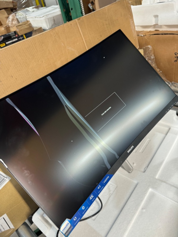 Photo 2 of **BROKEN ***PHILIPS 328E1CA 32" Curved Monitor, 4K UHD, 120% SRGB, Adaptive-Sync, Speakers, VESA, 4Yr Advance Replacement Warranty 32 inch | 4K UHD E10 Line | Curved