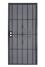 Photo 1 of ***READ NOTES***36 in. x 80 in. Universal/Reversible Su Casa Black Surface Mount Outswing Steel Security Door with Expanded Metal Screen
