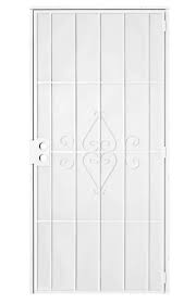 Photo 1 of ***READ NOTES***36 in. x 80 in. Su Casa White Surface Mount Outswing Steel Security Door with Expanded Metal Screen
