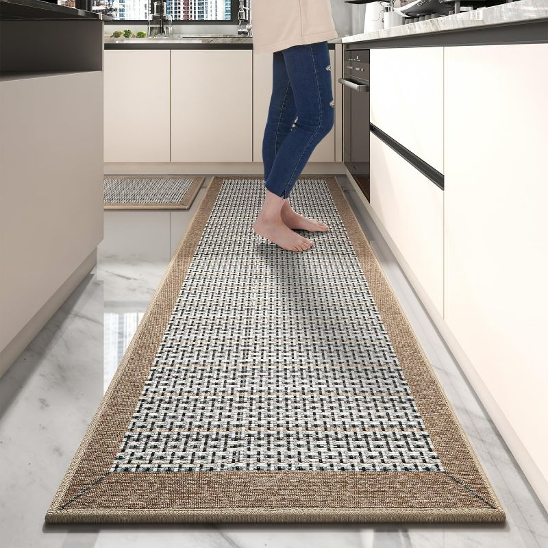 Photo 1 of (SIMILAR TO STOCK PHOTO/ SMALLER THAN PICTURED) Non-Slip Kitchen Rug small