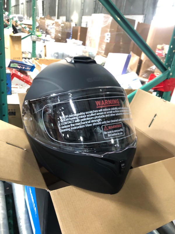 Photo 5 of Sena Outrush Bluetooth Modular Motorcycle Helmet with Intercom System X-Large Outrush R (2021) Matte Black