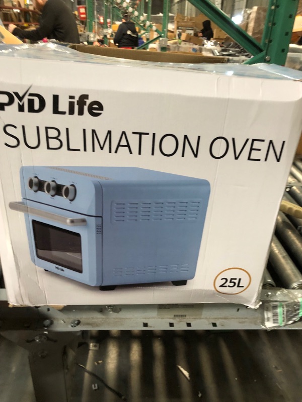 Photo 2 of (READ FULL POST) PYD Life Sublimation Oven Machine 25 L 110 V 1600 W Light Blue Convection Oven for Sublimation Blanks Mugs Tumblers Cups Water Bottles Bulk Printing