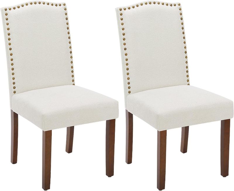Photo 1 of 
DUMOS Dining Chairs Set of 2, Fabric Dining Room Chairs,