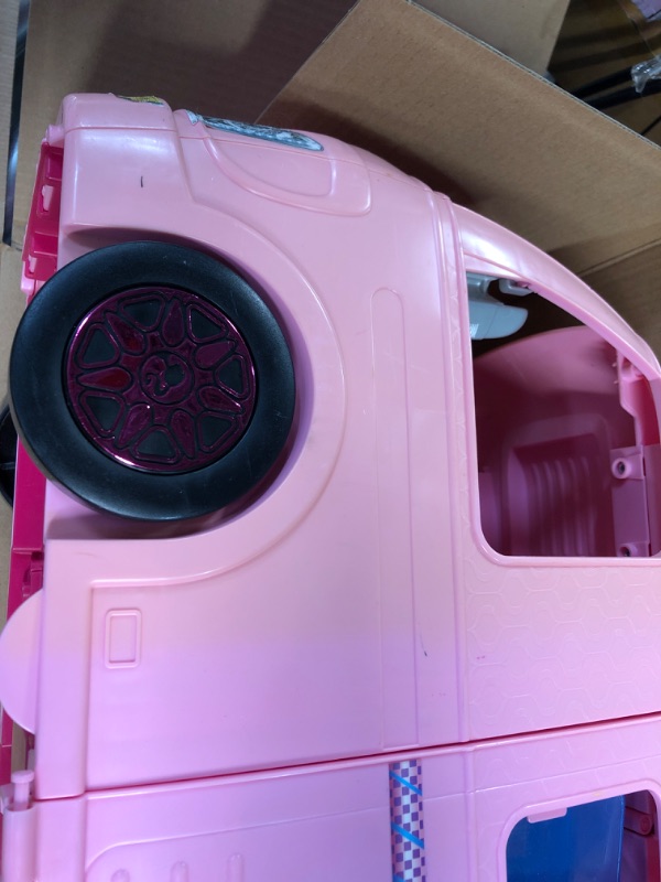 Photo 4 of Barbie Camper Playset With Barbie Accessories, Pool And Furniture,