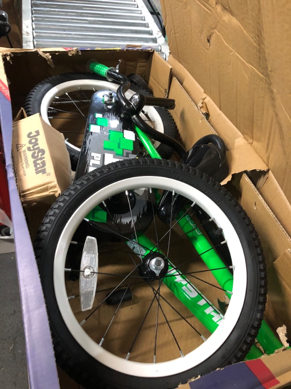 Photo 1 of JOYSTAR Pluto Kids Bike for 3-12 Year Old Boys & Girls with Training Wheels for 12 14 16 18 20 inch Bikes, BMX Freestyle Kids' Bicycle Green 16 Inch with Training Wheels