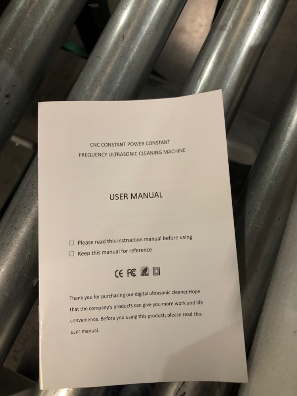 Photo 2 of *DOES NOT POWER ON* -VEVOR Ultrasonic Cleaner with Digital Timer & Heater, Professional Ultra Sonic Jewelry Cleaner, Stainless Steel Heated Cleaning Machine for Glasses Watch Rings Small Parts Circuit Board (3L)