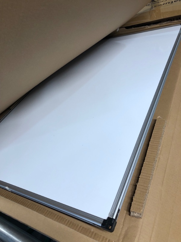 Photo 1 of XBoard Magnetic Dry Erase Board/Whiteboard, 36 X 24 Inches, Double Sided White Board,1 Dry Eraser & 3 Dry Erase Markers & 4 Push Pin Magnets 36" x 24"