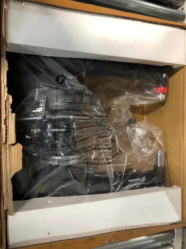 Photo 1 of Bike Trainer Stand Indoor Riding - Sportneer Magnetic Stationary Bicycle Exercise Stand with Noise Reduction Wheel, 6 Resistance Adjustable Black