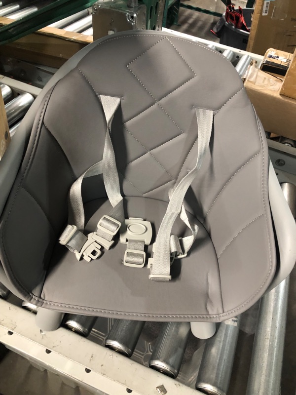 Photo 4 of Baby High Chair with Double Removable Tray- Light Gray