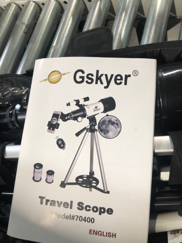 Photo 1 of Gskyer Telescope, 70mm Aperture 400mm AZ Mount Astronomical Refracting Telescope for Kids Beginners - Travel Telescope with Carry Bag, Phone Adapter and Wireless Remote