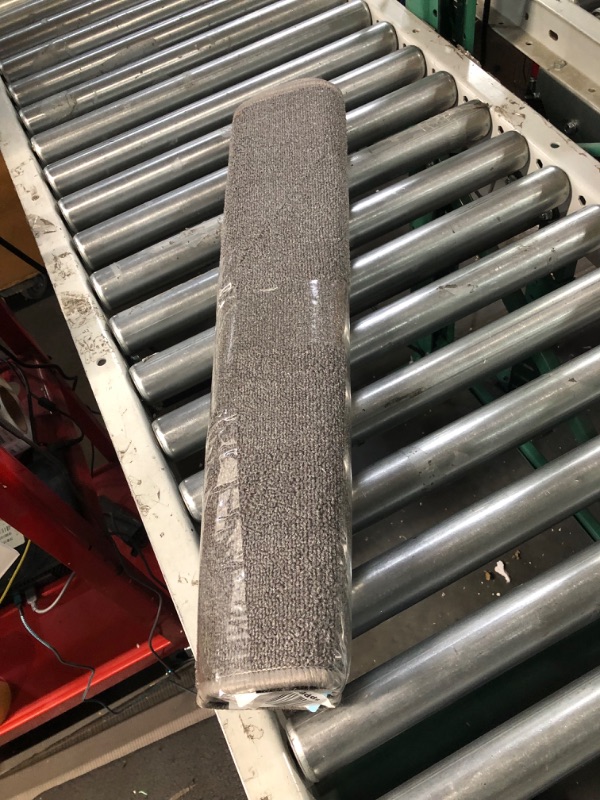 Photo 1 of **USED**
Solid Grey 2x6 Washable Runner Rug with Rubber Backing Non Slip - Area Rugs 
