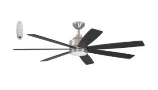 Photo 1 of ***NOT FUNCTIONAL - FOR PARTS ONLY - NONREFUNDABLE - SEE COMMENTS***
Harbor Breeze Cogdell 60-in Brushed Nickel Color-changing Integrated LED Indoor/Outdoor Downrod or Flush Mount Ceiling Fan with Light and Remote (7-Blade) 