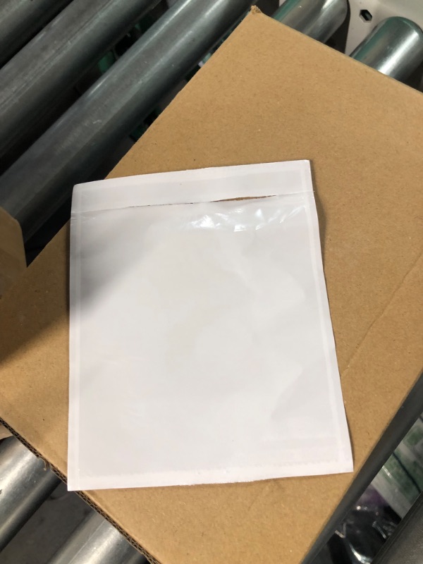 Photo 2 of 1000 PCS 4.5"x 5.5" Clear Self-Adhesive Packing List Envelopes - Shipping/Mailing Pouch Enclosed Bags for Packing Slips Invoice Label 1000 -Plain