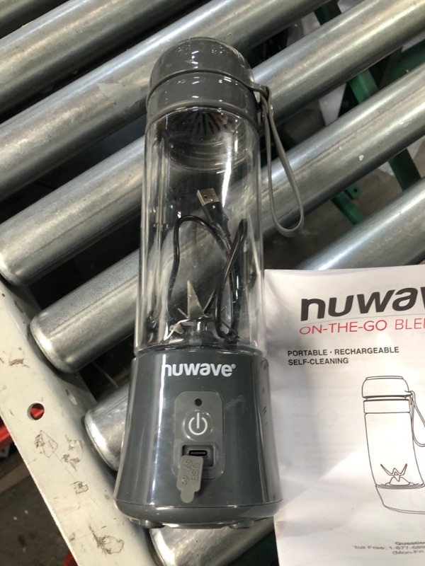 Photo 4 of (PARTS ONLY/ NO REFUNDS) Nuwave Portable Blender for Shakes and Smoothies, On-the-GO Personal Blender with USB-C Rechargeable, 