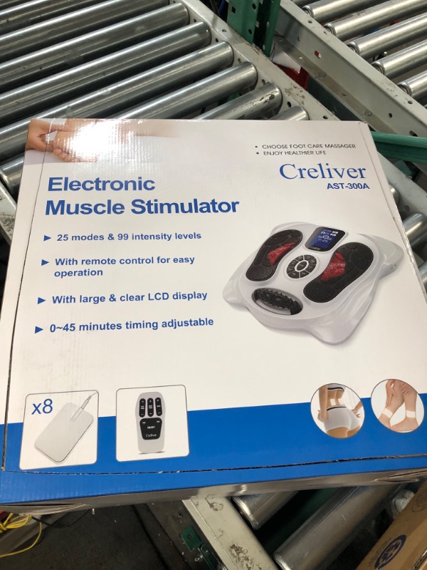 Photo 2 of Creliver Foot Circulation Plus EMS & TENS Foot Nerve Muscle Massager, Electric Foot Stimulator Improves Circulation, Feet Legs Circulation Machine Relieves Body Pains, Neuropathy (FSA or HSA Eligible)