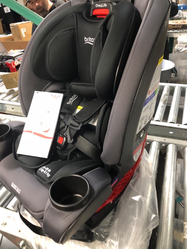 Photo 3 of Britax One4Life Convertible Car Seat, 10 Years of Use from 5 to 120 Pounds, Converts from Rear-Facing Infant Car Seat to Forward-Facing Booster Seat, Machine-Washable Fabric, Onyx Stone