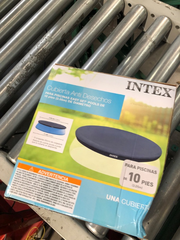 Photo 2 of Intex 10-Foot Round Easy Set Pool Cover 10 ft Easy Set Pool Cover